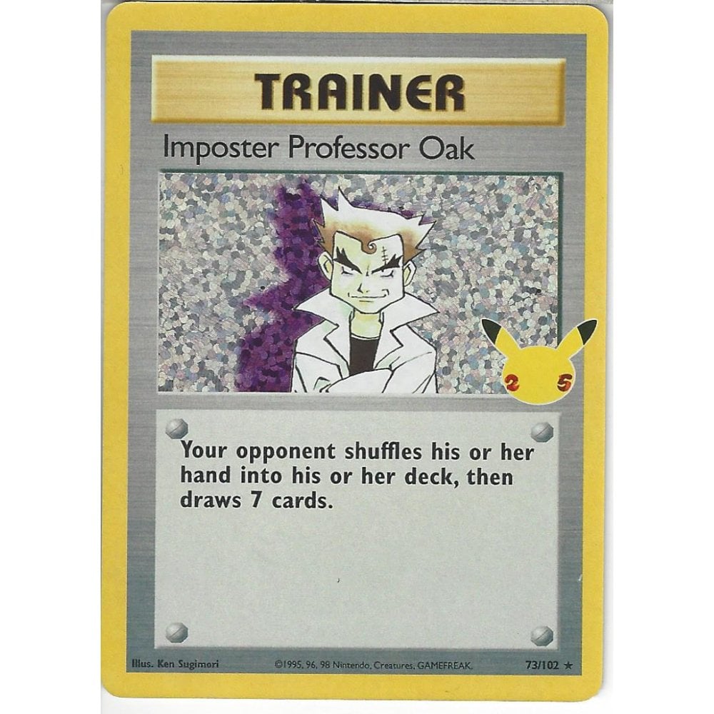 Imposter Professor Oak [Holo] #73 from Celebrations Pokémon card set
